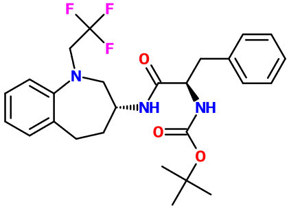 (image for) MC003558 tert-Butyl [(2R)-1-oxo-3-phenyl-1-{[(3R)-1-(2,2,2-trifluoroethyl)-2,3,4,5-tetrahydro-1H-1-benzazepin-3-yl]amino}propan-2-yl]carbamate